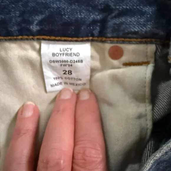 NWOT DENIMIST (R13 diffusion line) LUCY BOYFRIEND JEANS - sz 28 - Picture 10 of 12